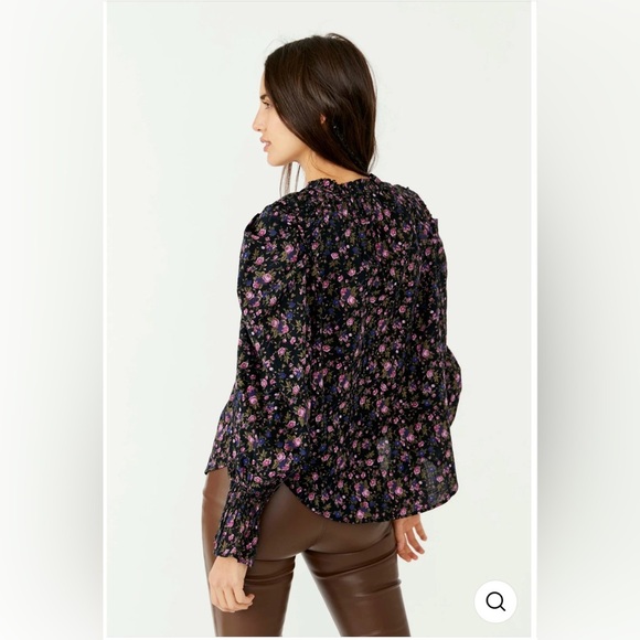 NWT Free People Meant To Be Blouse Size L - Picture 3 of 12